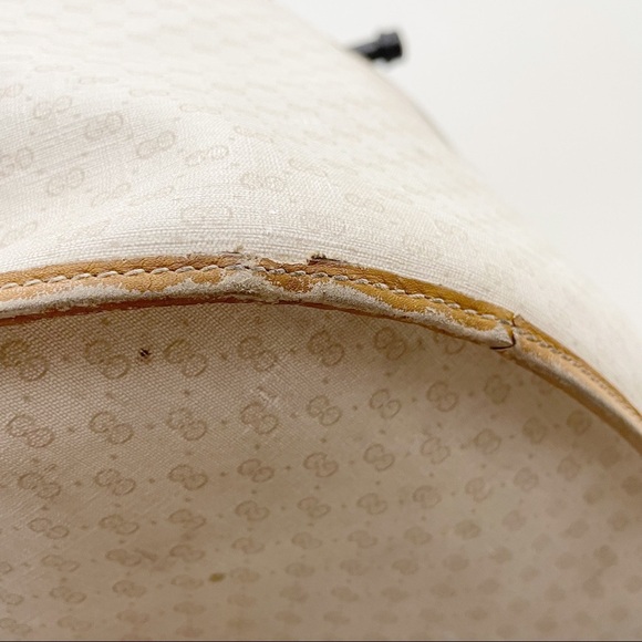 Gucci 70s Weekender Large Bag Micro Monogram Cream Tan - Picture 15 of 16